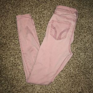 Light Pink High Rise Skinny Jeans. Size 1